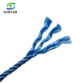 3 Strand Twisted/Twist Blue PP/Polypropylene Splitfilm/Split Film Rope with Chuck Packing